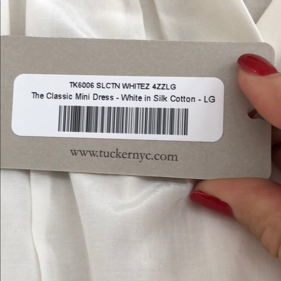 NEW • Tucker NYC • The Classic Mini Dress White - Picture 4 of 4